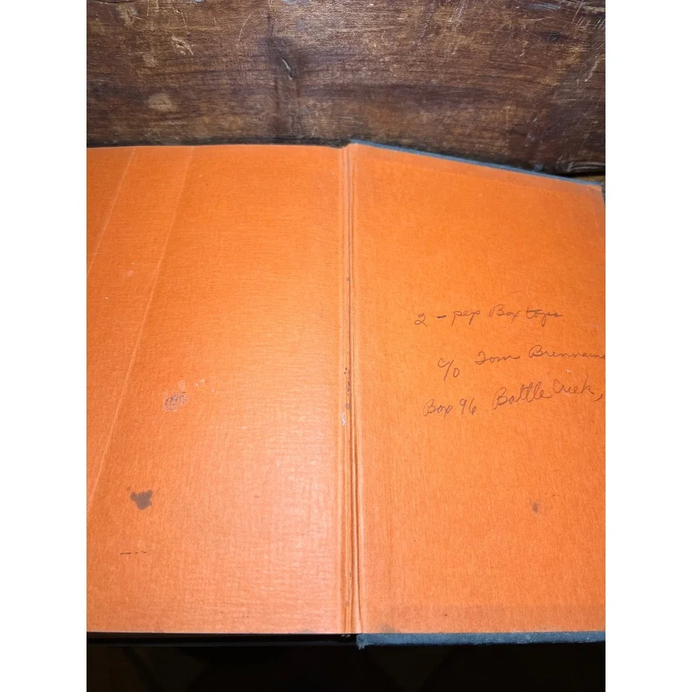 VTG The Household Searchlight Recipe Book The Household Magazine Black Orange